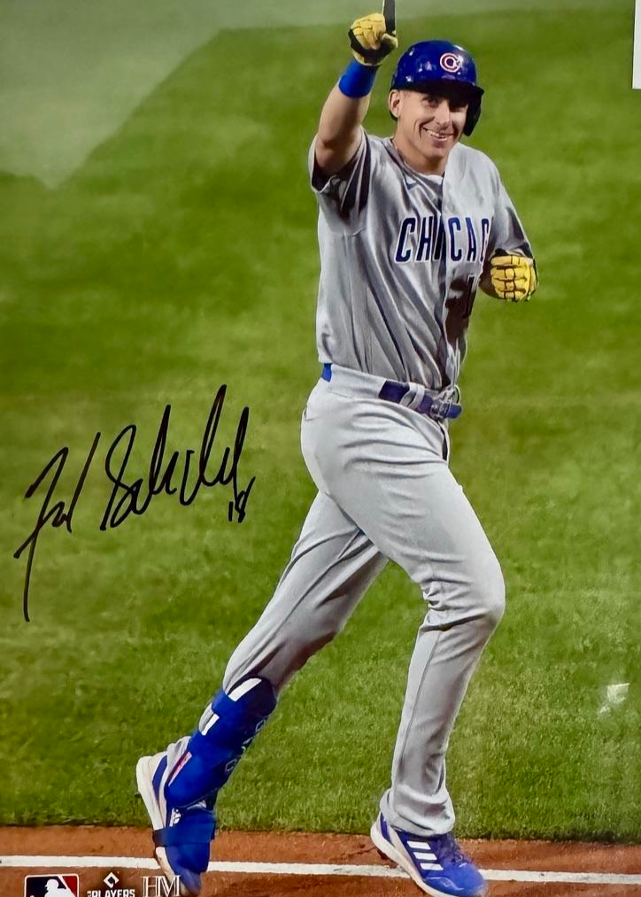 Frank Schwindel Signed 8x10 Photo Chicago Cubs - Schwartz COA